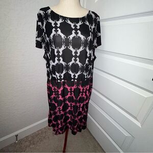 Anna Scholz Horse Print Knee Length Dress